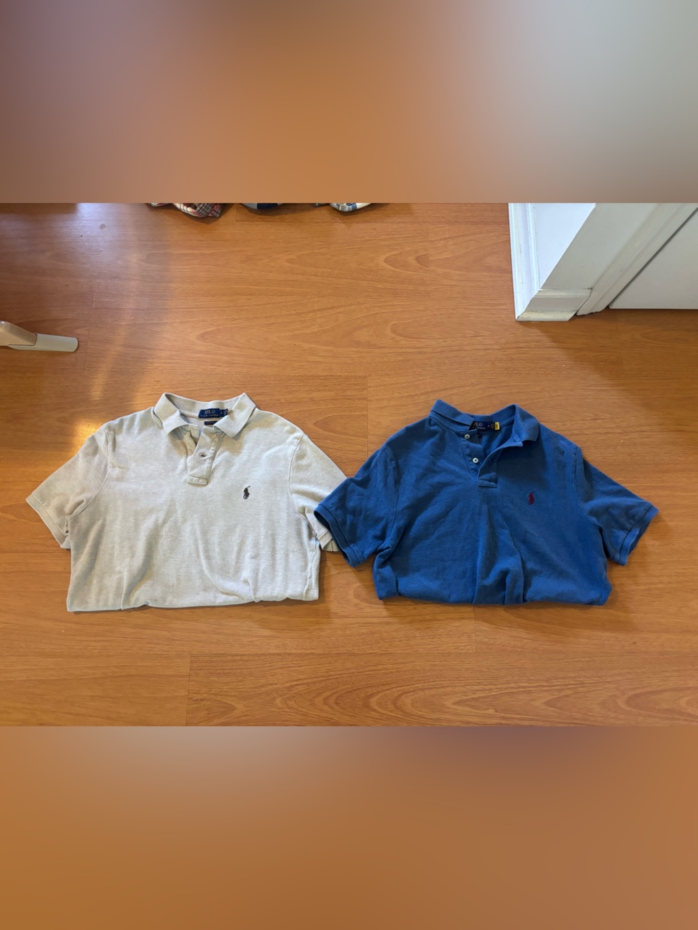 Lot of 2 Ralph Lauren Men’s Polo Set in Blue and Cream